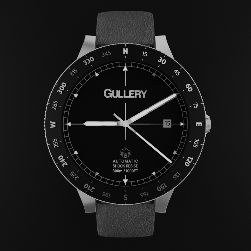 Gullery's Watch - Dark-top view